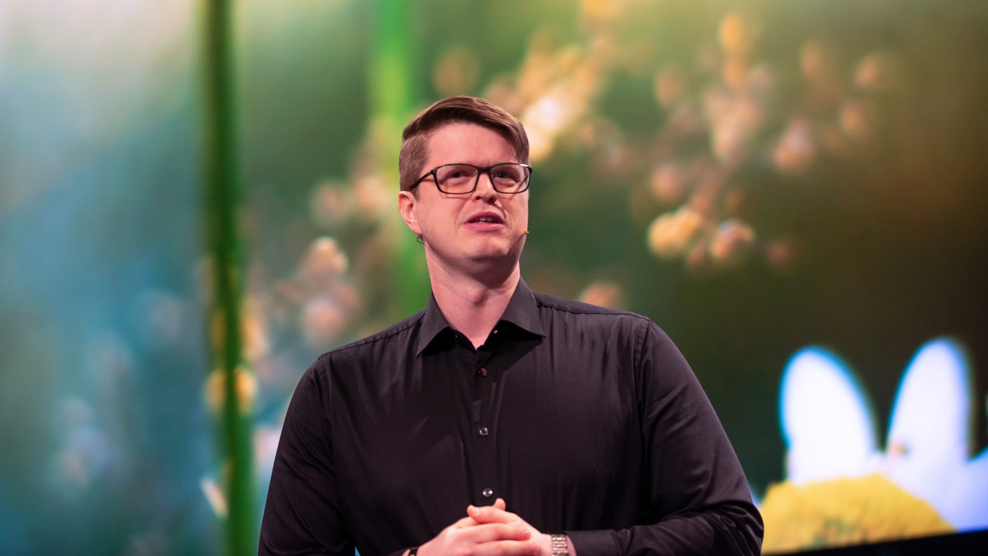 Ingvald Andre Kårbø taler på generalforsamlingen 2018
