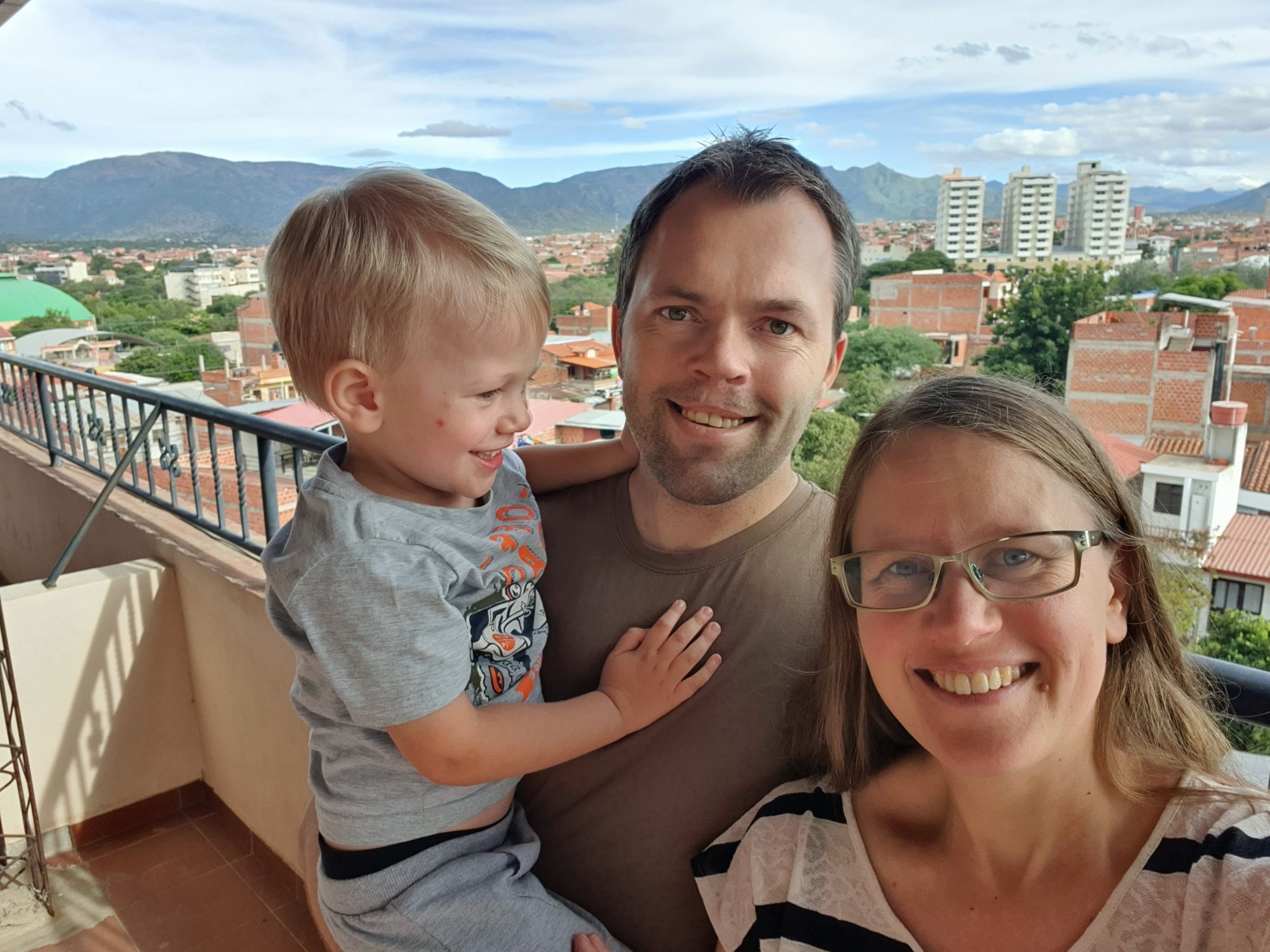 Familien Ueland i Tarija, Bolivia