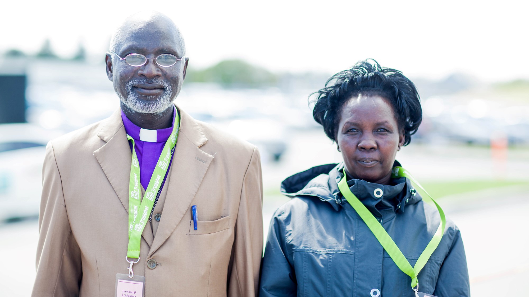 Biskop Samson Lokipuna og kona Racheal på Misjonssambandets generalforsamling i 2015.