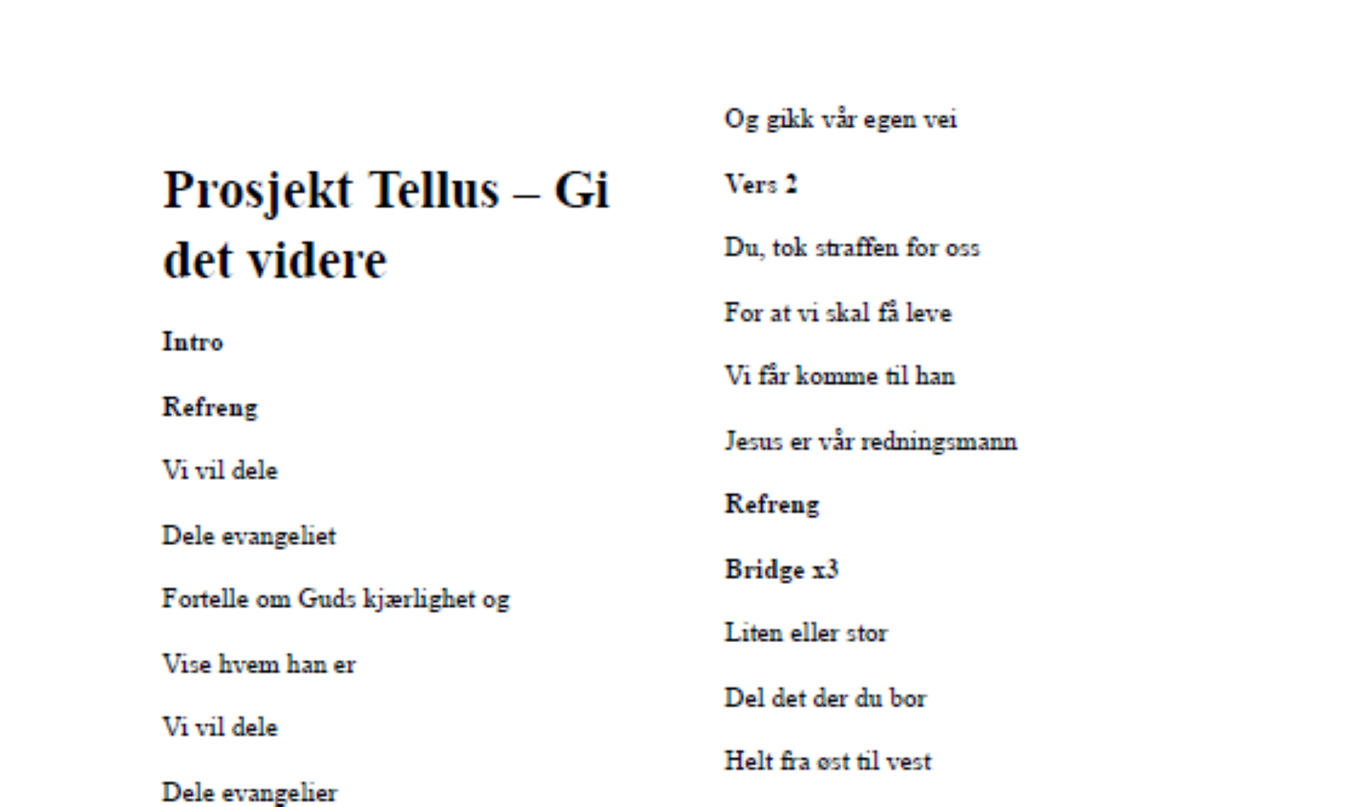 Sangtekst