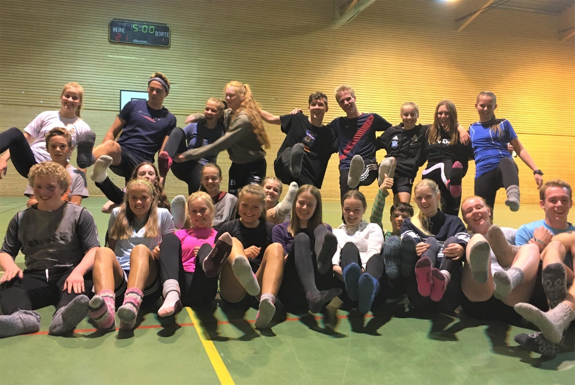 I gymsalen