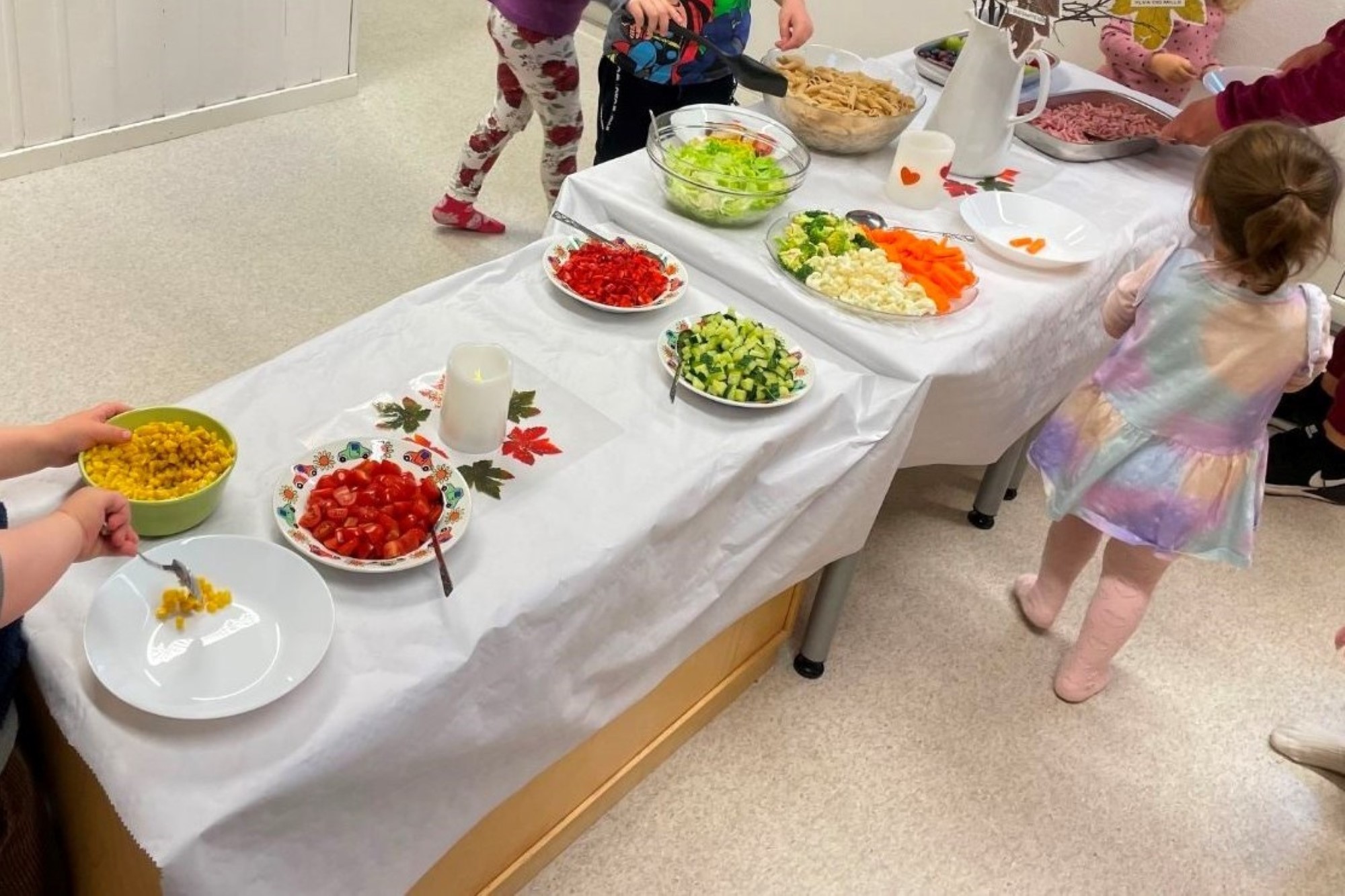 Salatbar i barnehagen