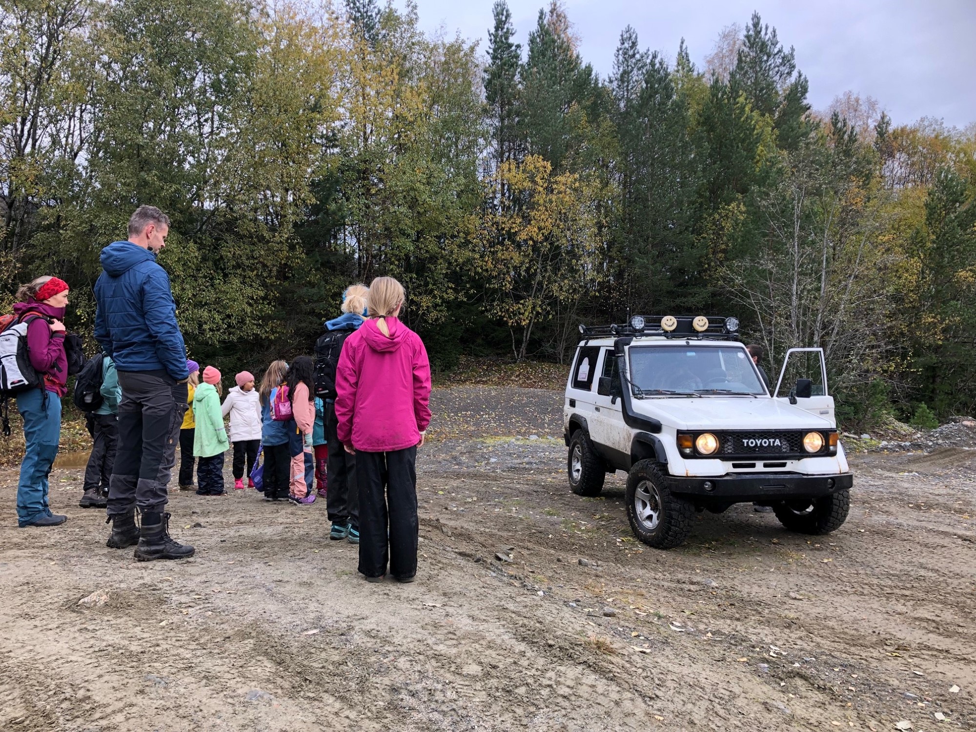Land Cruiser i sandtaket