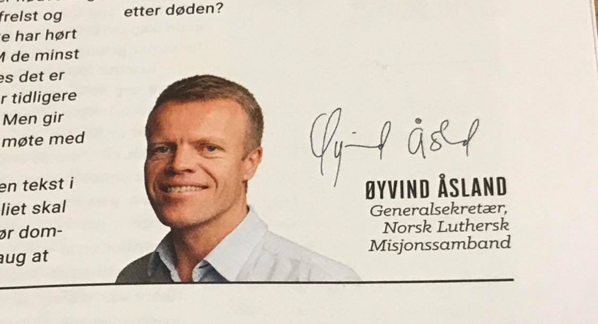 Generalsekretær Øyvind Åsland