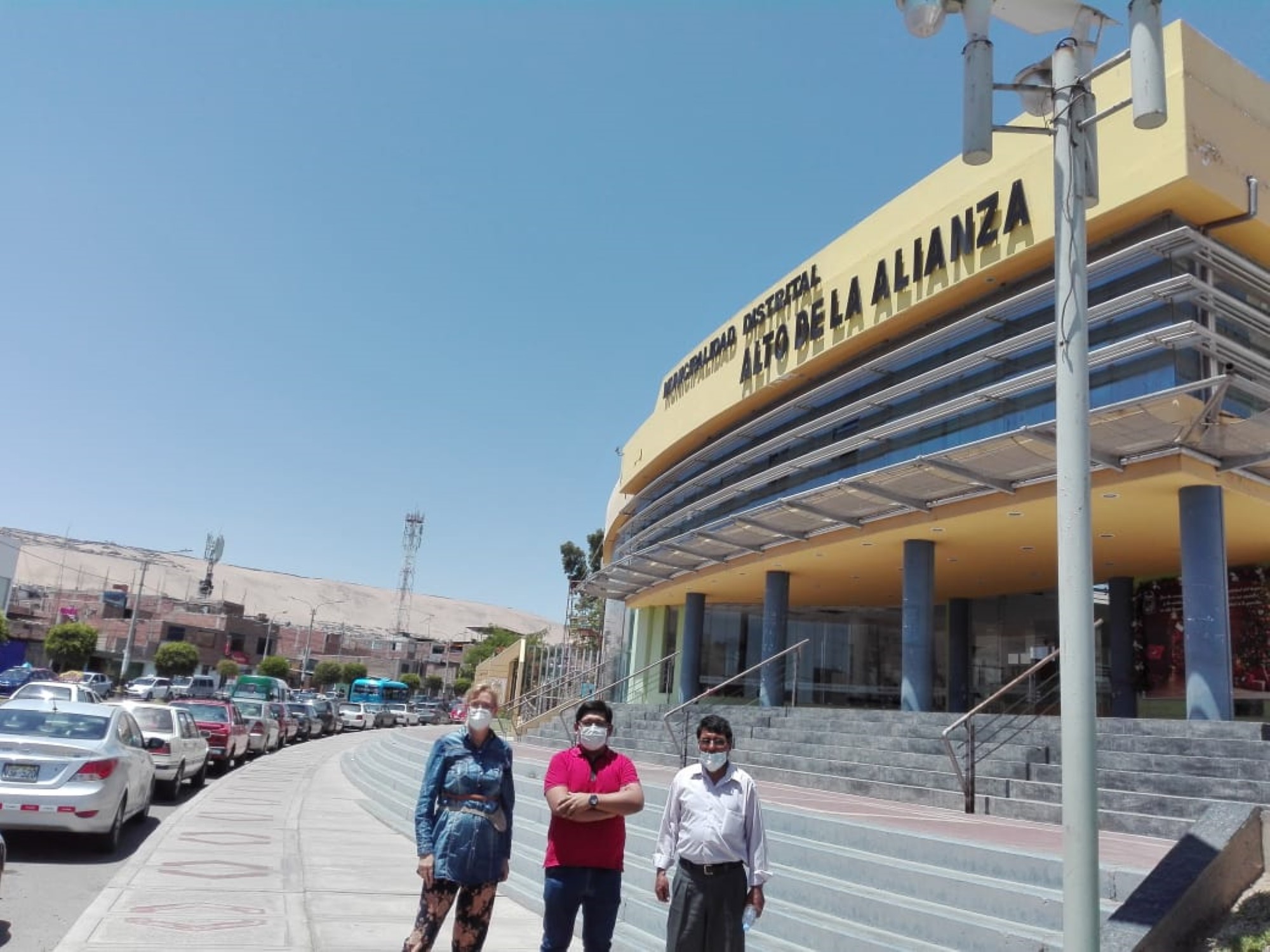Kirkeledelsen på besøk i Alto Alianza, Tacna