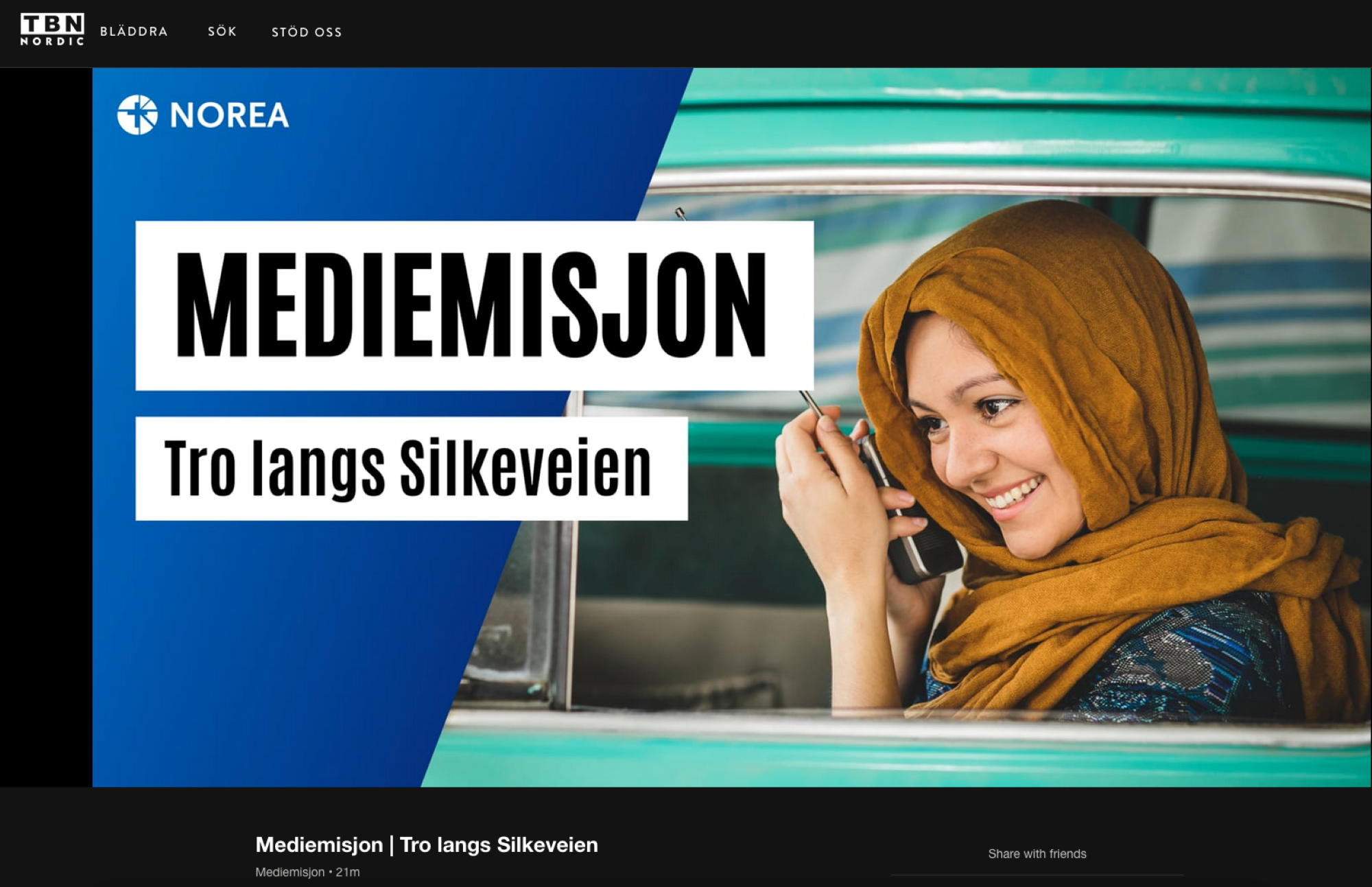 Norea Mediemisjon tilbys nå på strømmetjeneste