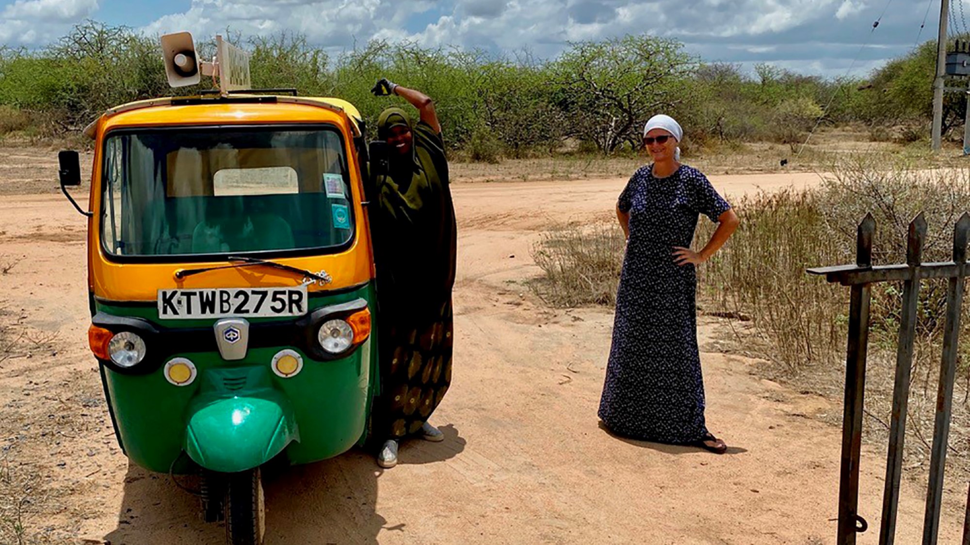 Tuk-tuk med høytaler på taket