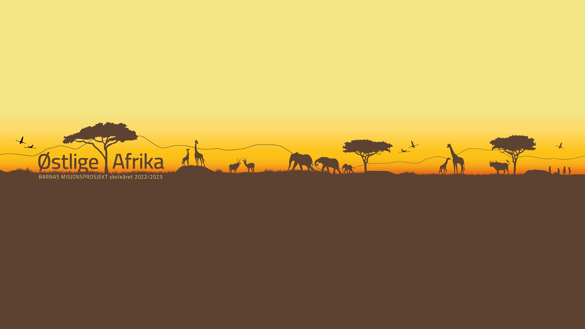 Tegning av afrikansk savanne