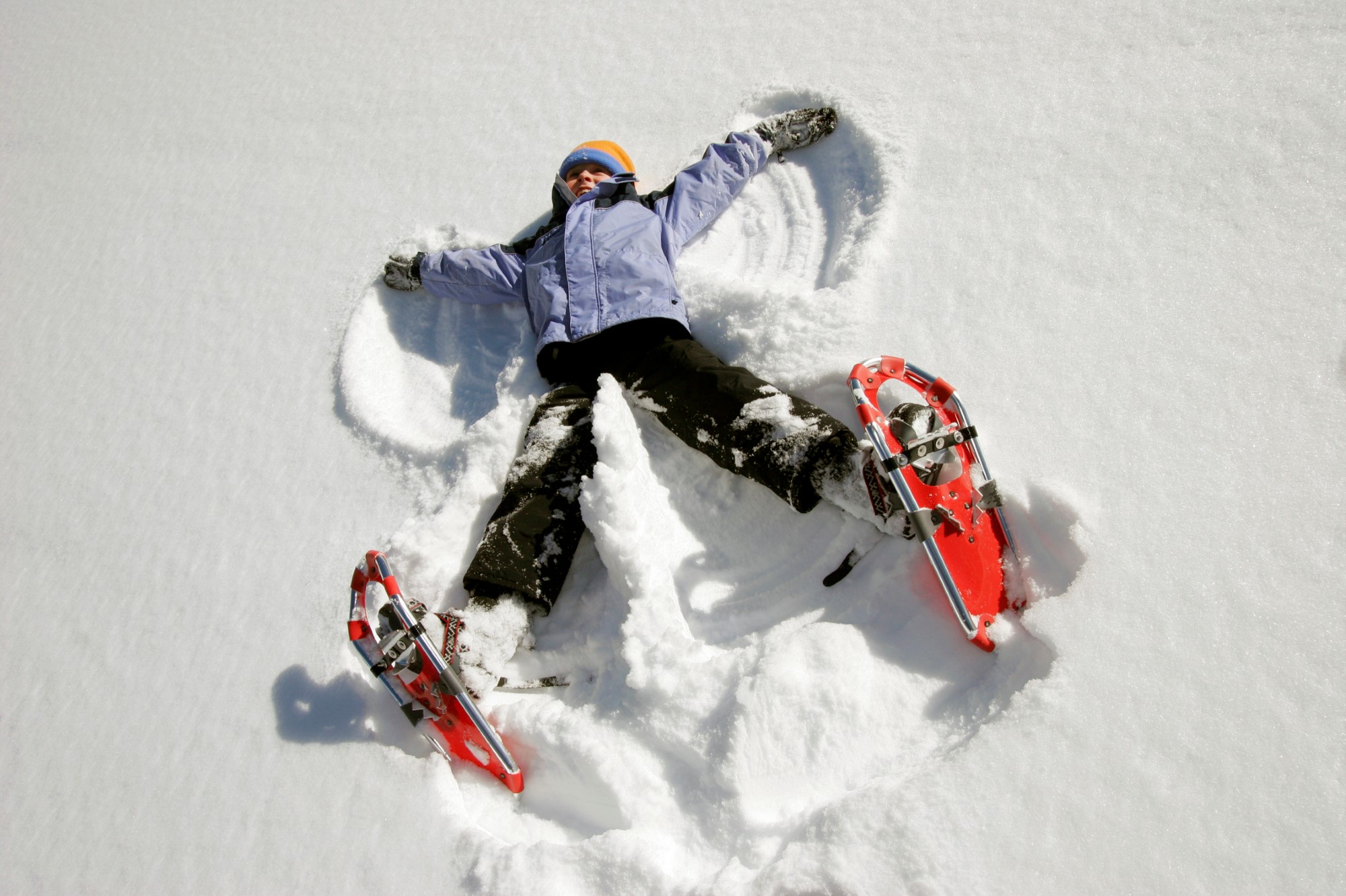 snøengel med truger