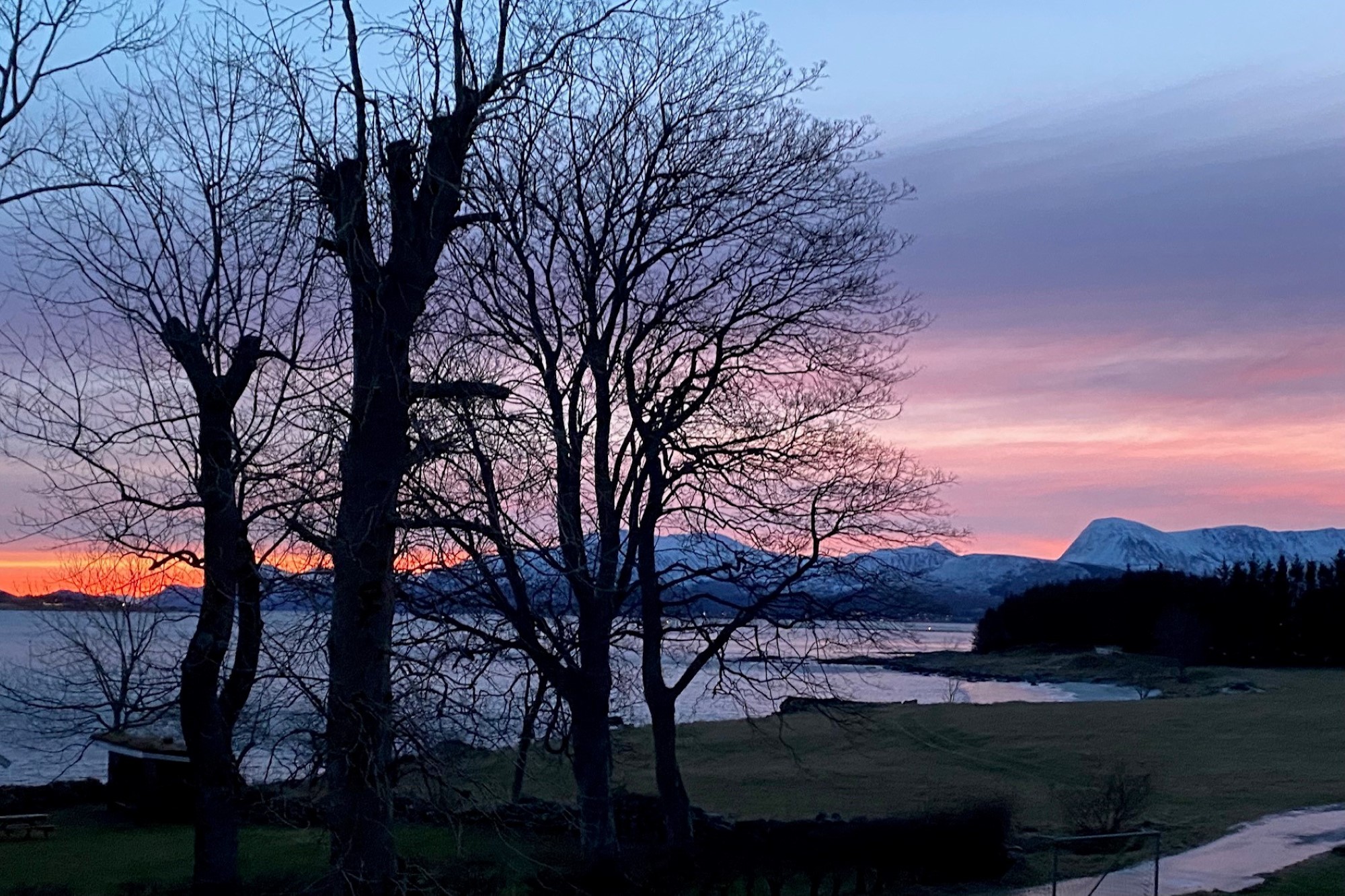 Utsikt fra Lepsøy misjonssenter