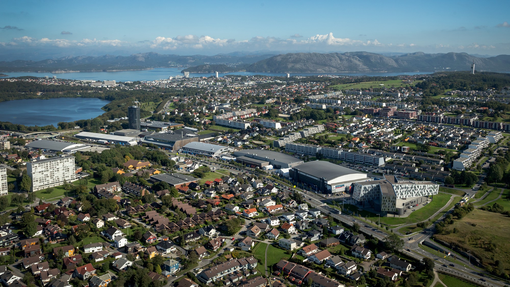 Flyfoto av stevneområdet