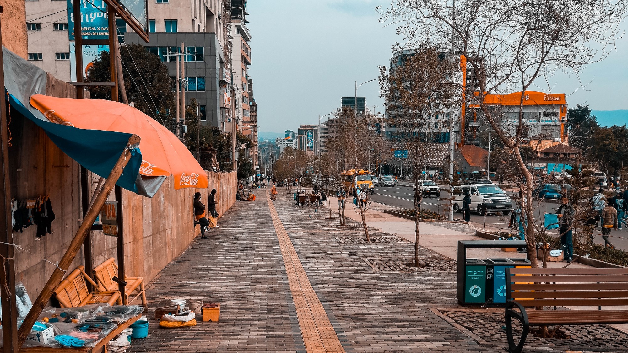 Folketom gate i Addis Abeba, Etiopia