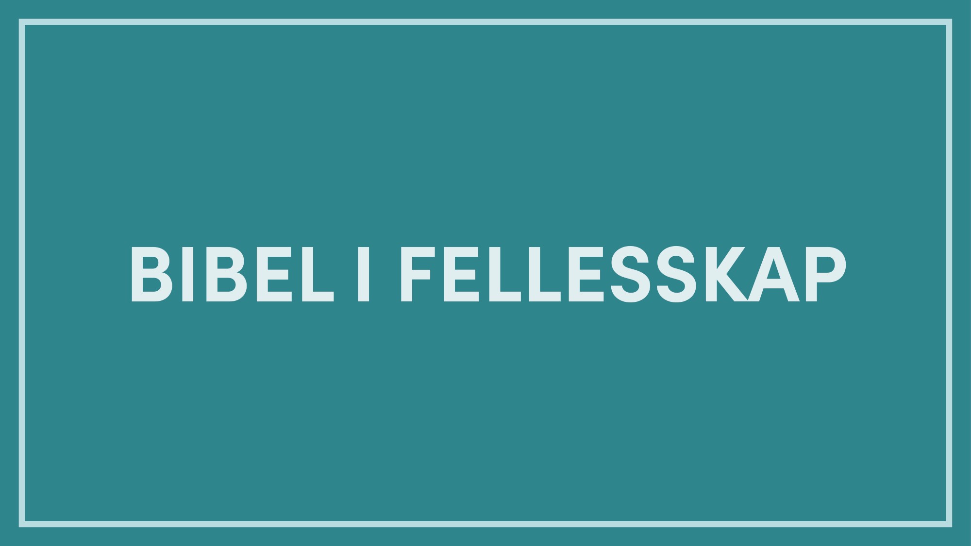 bibel i fellesskap