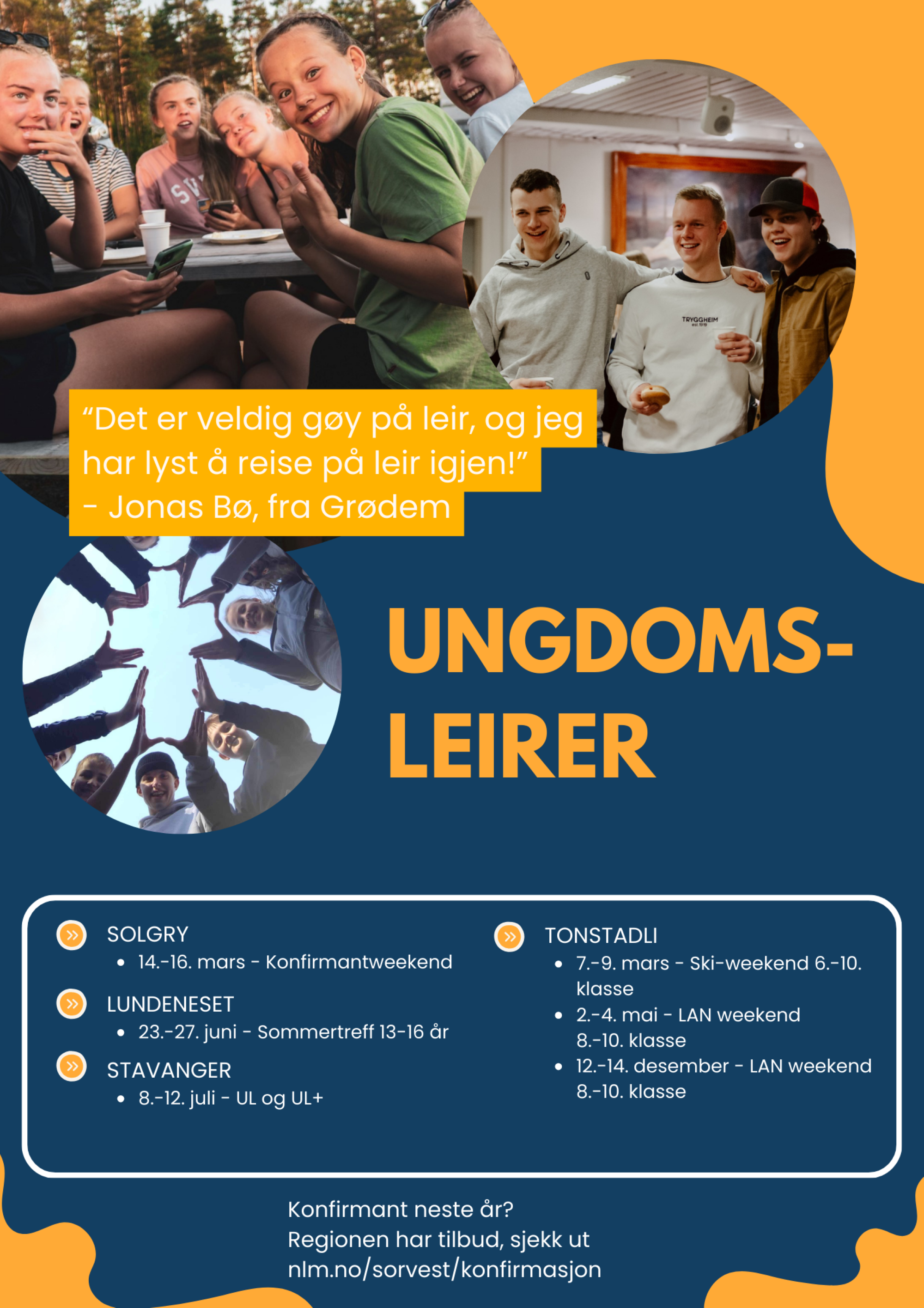 Ungdomsleirer 2025